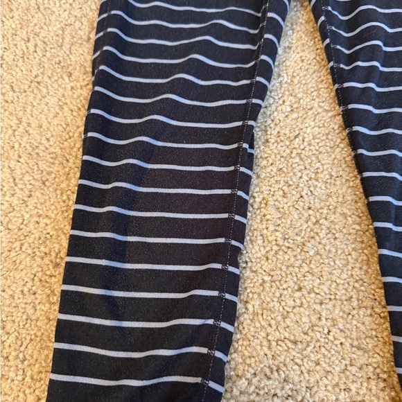 Athleta Black and Gray Striped Leggings - Picture 3 of 7